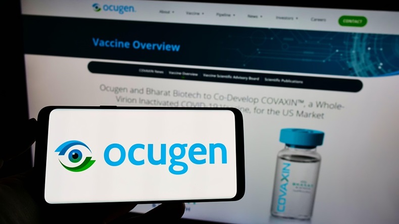 Ocugen logo with Covaxin